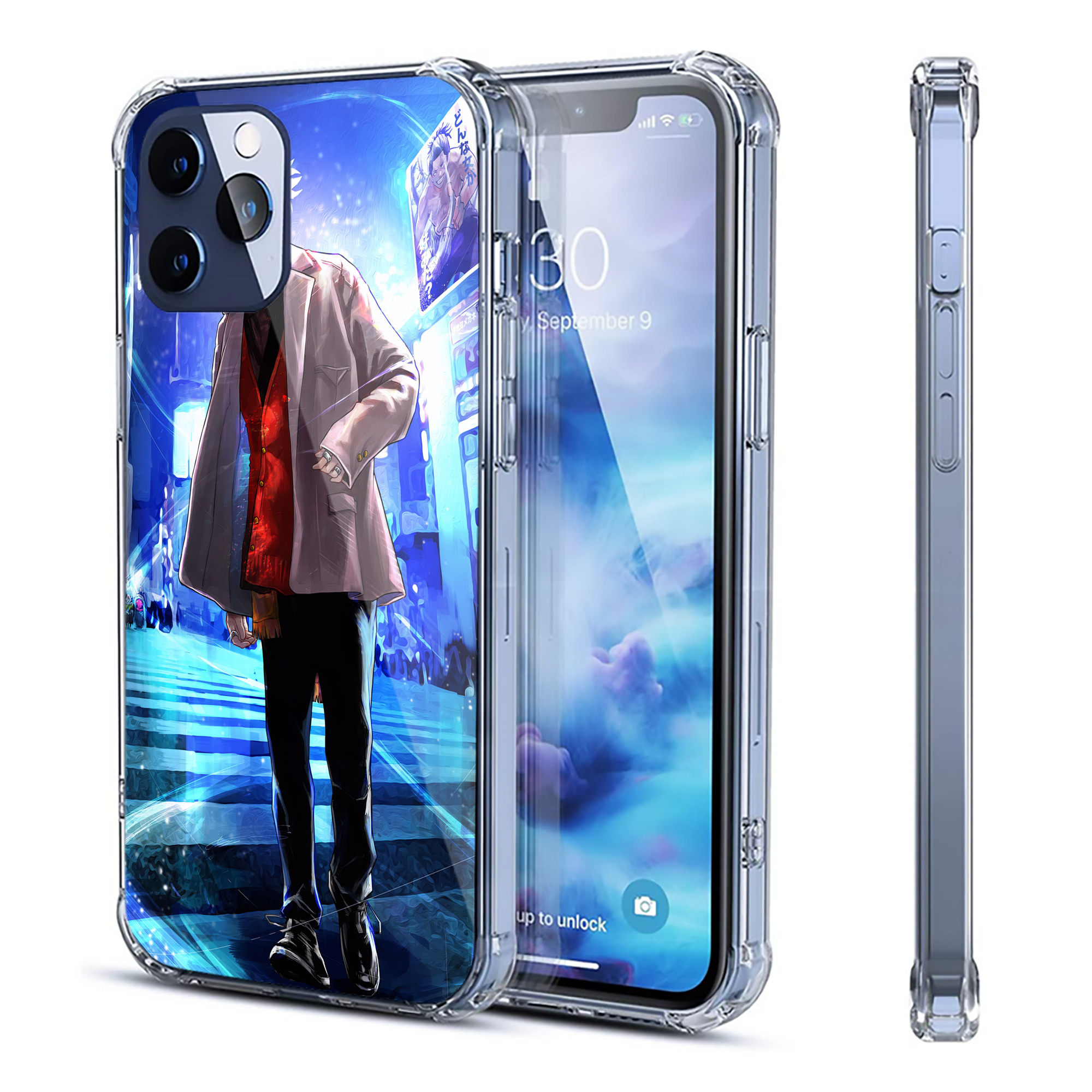 （画像用） 呪術廻戦 Jujutsu Kaisen 【iPhone 12シリーズ対応】透明スマホケース（クリアソフトケース）